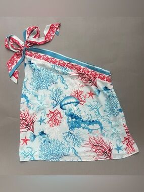 Mermaidcore Vacation Coastal Glam Aysymmetrical Top White House Black Market